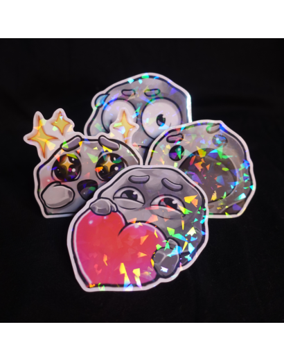 Pack de 4 Stickers Holographiques !